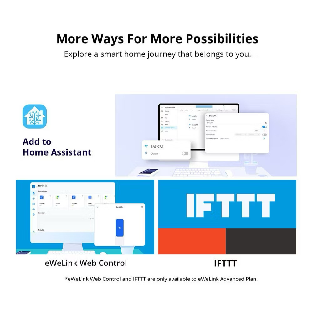 Sonoff BASIC R4 สวิทช์ควบคุมอัจฉริยะ WiFi Switch For Smart Home