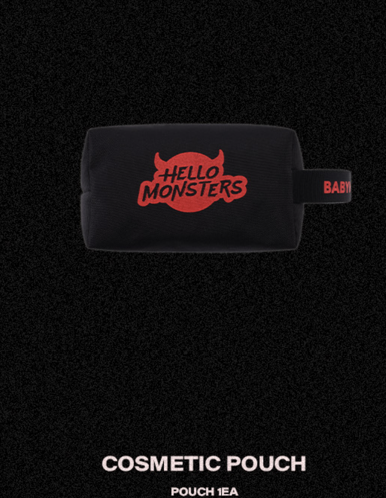 BABYMONSTER - 2025 BABYMONSTER 1st WORLD TOUR <HELLO MONSTERS> IN ASIA OFFICIAL MERCH -Cosmetic Pouch