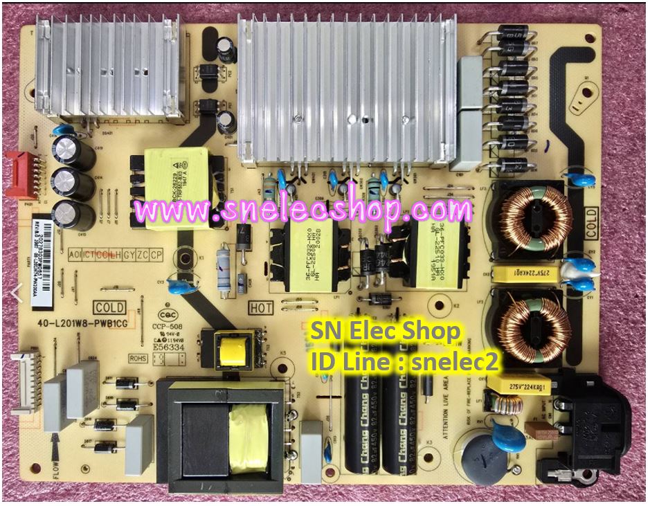 TCL2 บอร์ดซัพพลาย TCL พาร์ท L201W74-PW200AA ใช้ได้กับรุ่น 65P8 , 65T8