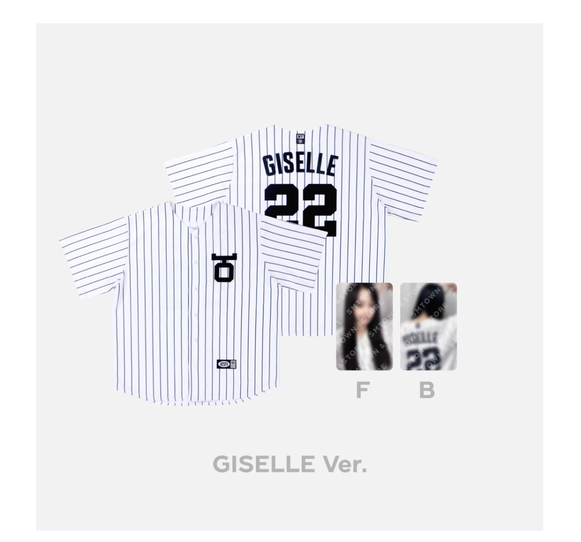 aespa -aespa Digital Single - 'Better Things' MD Collection] - ของสะสม BASEBALL UNIFORM แบบ Giselle - ส่งเครืองบิน