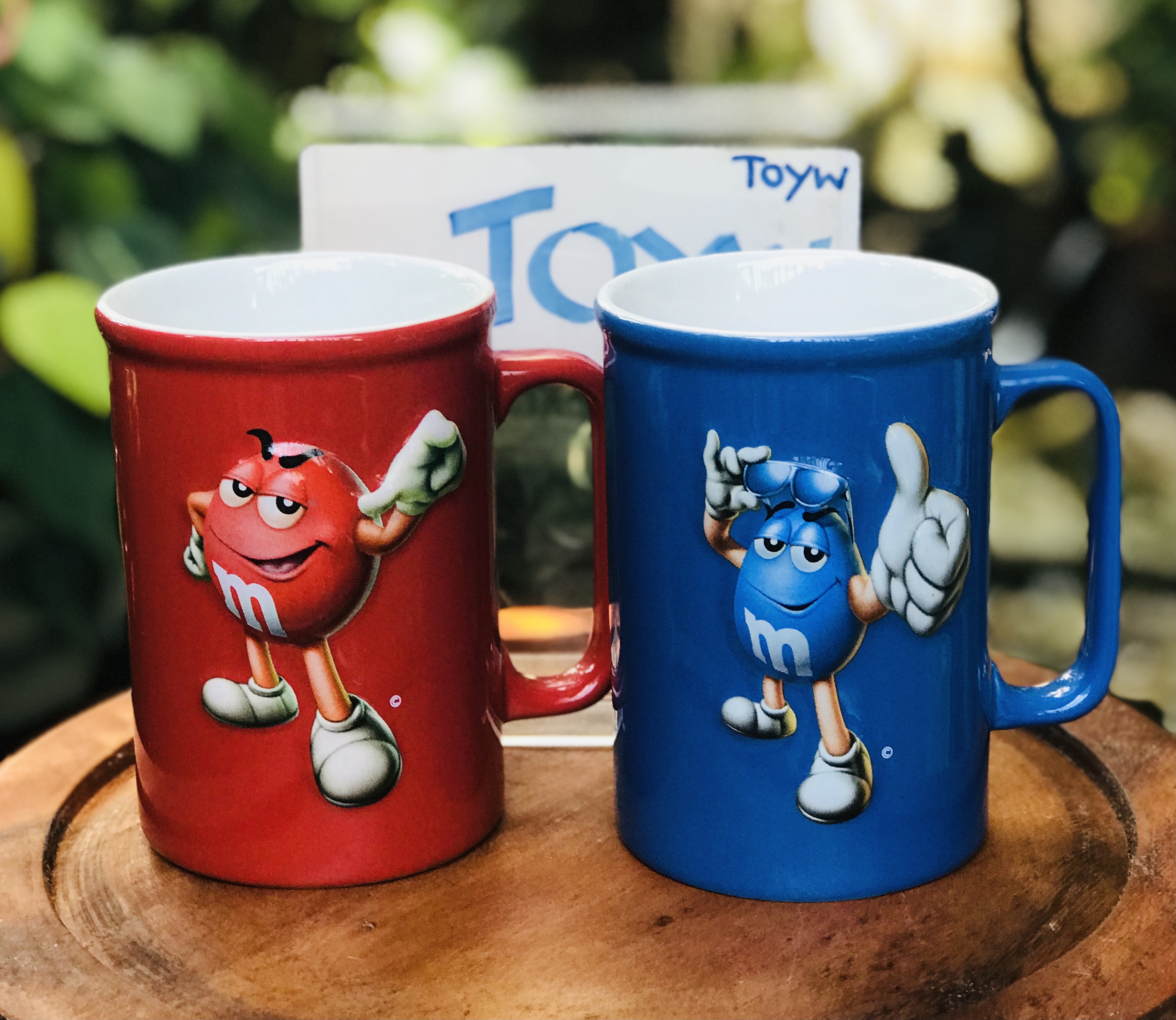 ใบละ 490 บาท ส่งต่องานสะสม Ceramic Mug แก้วมัคเซรามิค M&M ปี 2006 ลายปั๊มนูน
