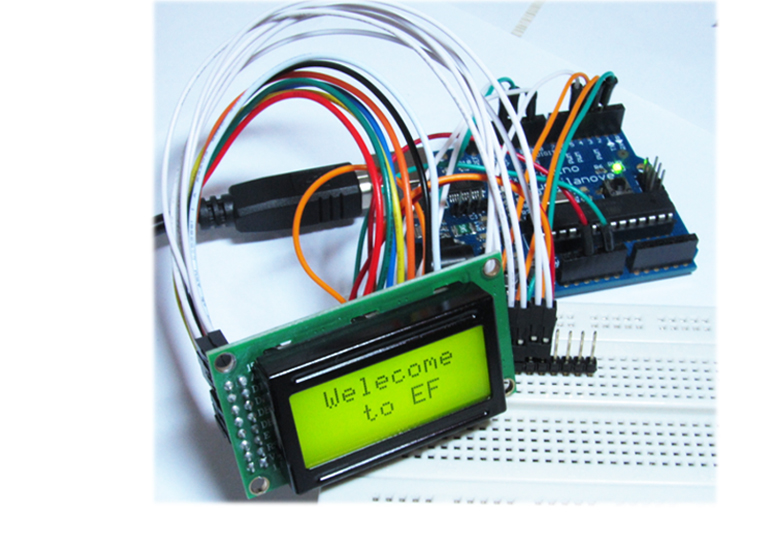 LCM0802A 5V 8x2 Character LCD 0802 (Yellow-Green with Backlight)