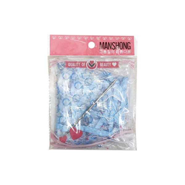 MANSHONG แมนชอง หมวกทำไฮไลท์ พร้อมเข็ม HA-HLC010001 Reusable Plastic Hair Coloring Cap + Hook Needle Ha-