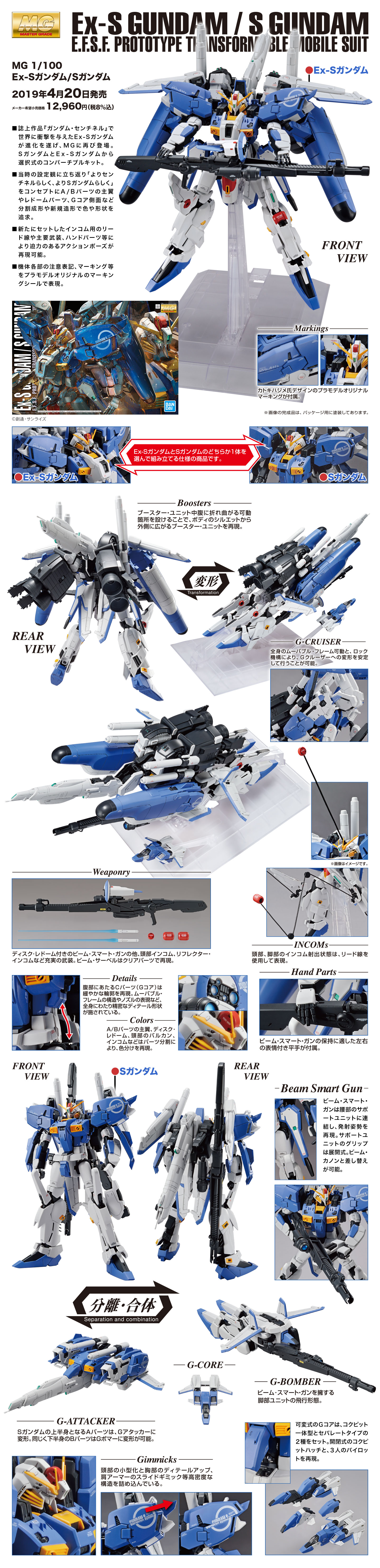MG 1/100 MSA-0011 [ Ext ] Ex-S Gundam / S Gundam Ver.1.5