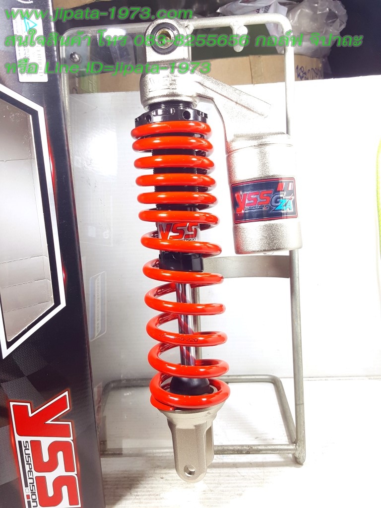 (Click 125 i,Zoomer x) โช้คอัพหลังเดี่ยว YSS รุ่น G-ZA สำหรับ Honda Click 125 i และ Honda Zoomer X สีดำ-แดง