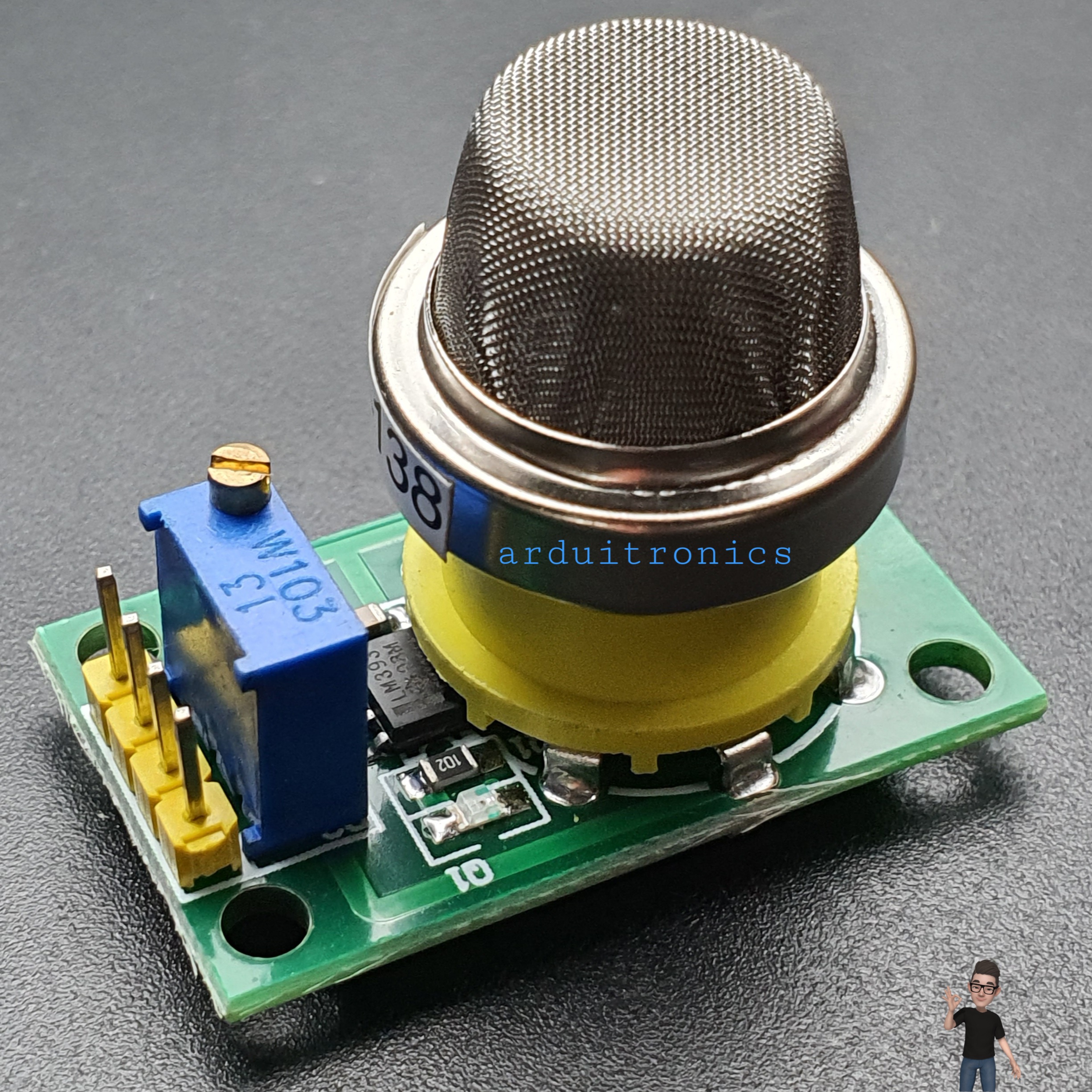 MQ138 Gas Sensor Module (Aldehydes, Alcohols, Ketones , Formaldehyde ) MQ-138 (PCB สีเขียว)