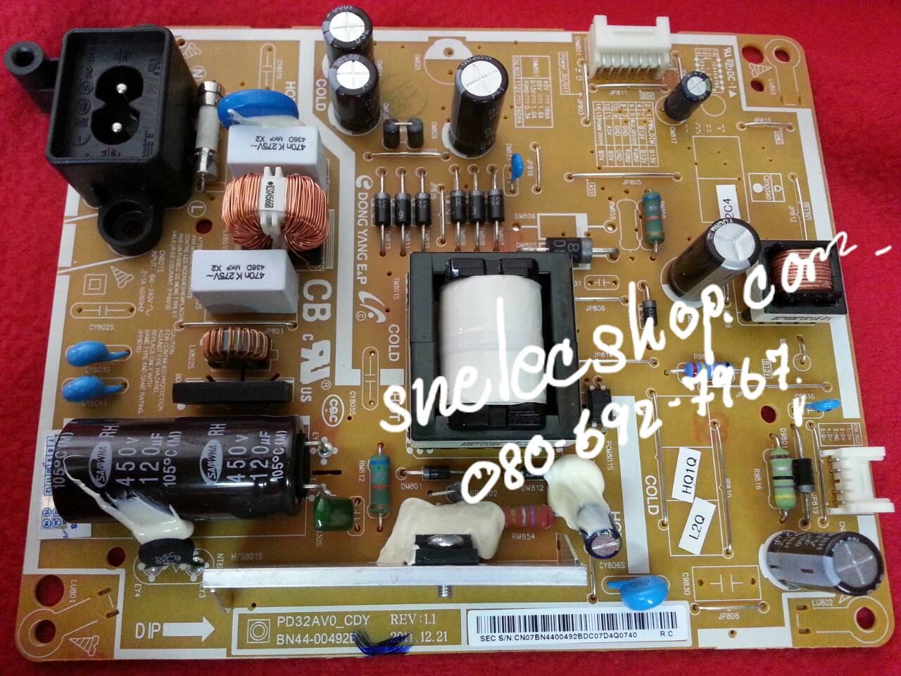 BN44-00492B บอร์ดพาวเวอร์ซัพพลาย SAMSUNG