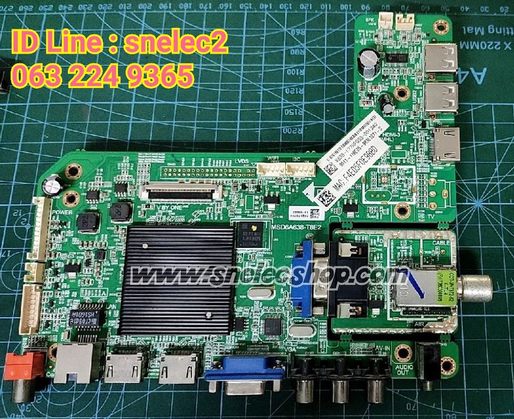 เมนบอร์ด PHILIPS ฟิลิปส์ รุ่น 50PUT6002S/67 พาร์ท MSD6A638-T8E2 จอ AUO