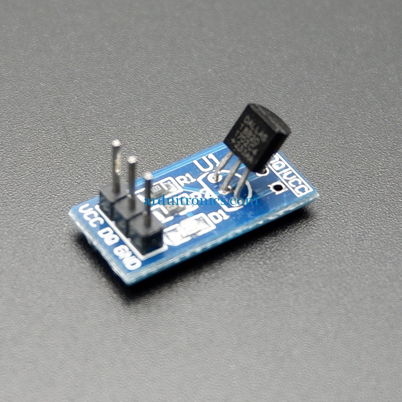 DS18B20 Temperature Measurement Module เซนเซอร์วัดอุณหภูมิ DS18B20 Blue PCB