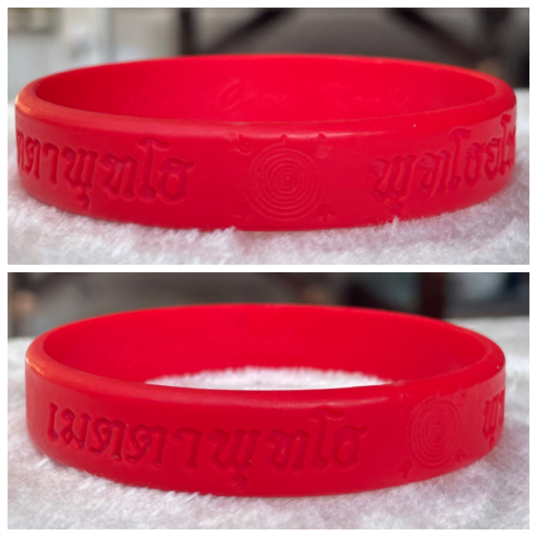 Wristband ริชแบรนด์ สายรัดข้อมือวัดถ้ำเสือ จ.กระบี่ “เมตตาพุทโธ พุทโธอโหสิ” AKALIGO สวมใส่เพิ่มความสิริมงคล
