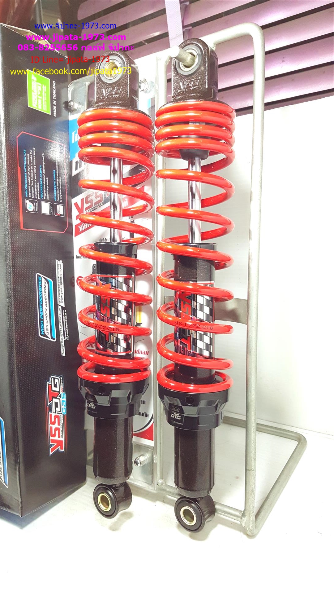 (Wave)โช้คอัพหลังคู่ YSS รุ่น DTG (ไฮบริด) สำหรับ Honda Wave