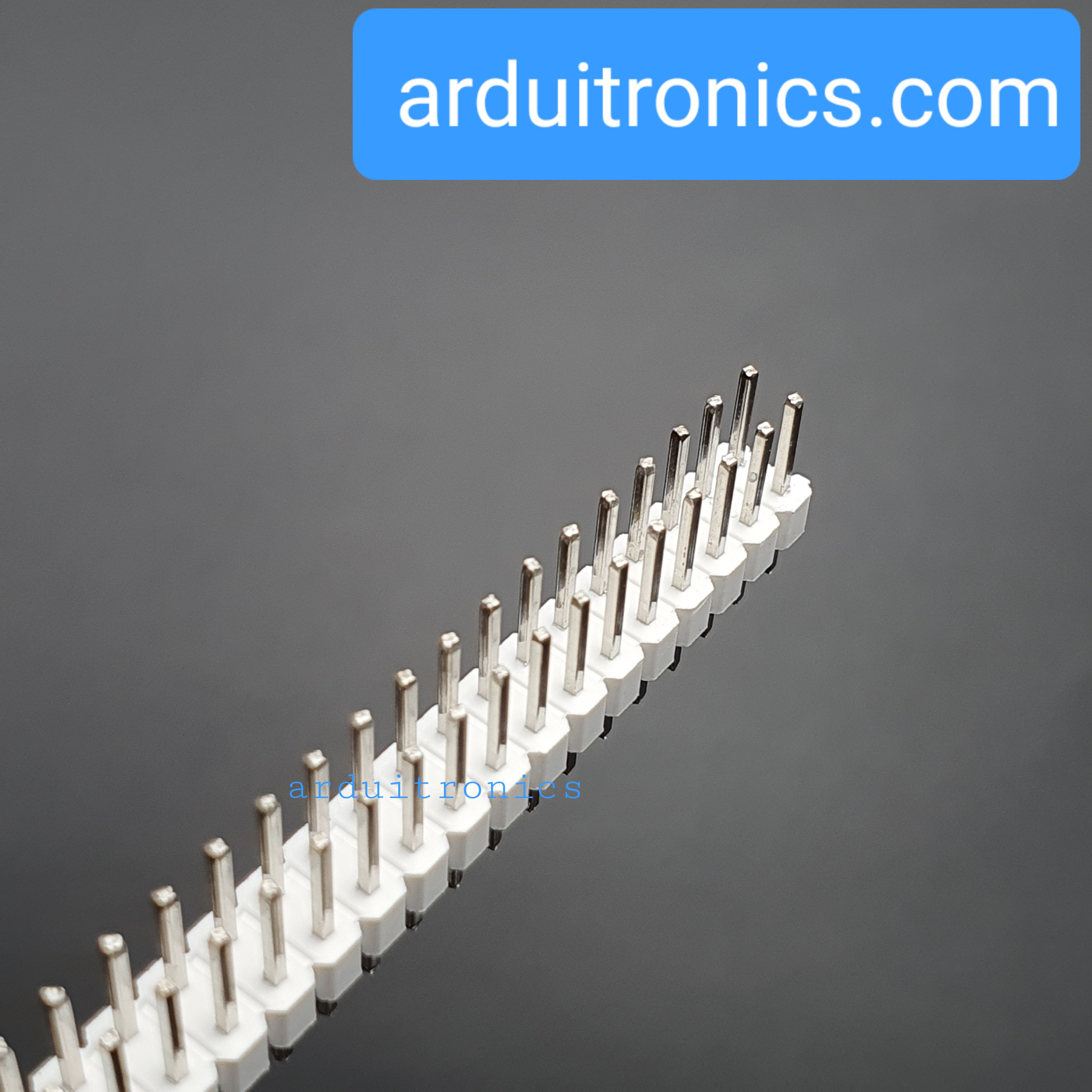 ก้างปลา 2x40P 2.54mm Pin Header Dip Straight Double Row 2X40 Pin สีขาว