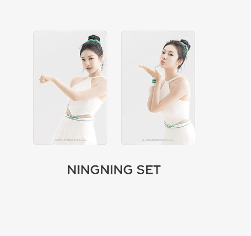 aespa -2024 SM ARTIST SEASON'S GREETINGS OFFICIAL MD -Clear Photo Card - แบบ ningning