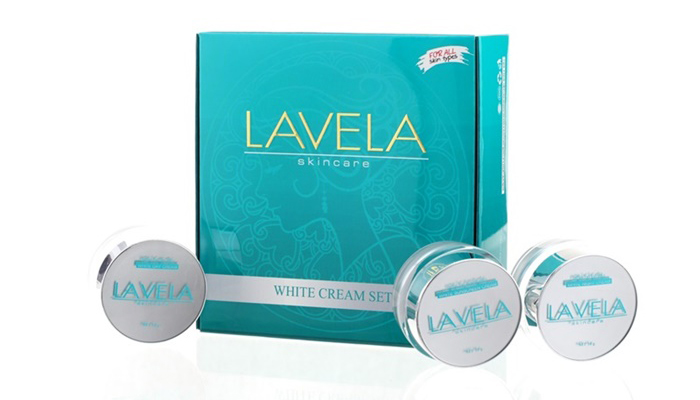 Lavela white cream set ลาวีล่า ไวท์ ครีม เซ็ต ผิวหน้าเปล่งปลั่ง ขาวสว่างใส ส่งฟรีEMS