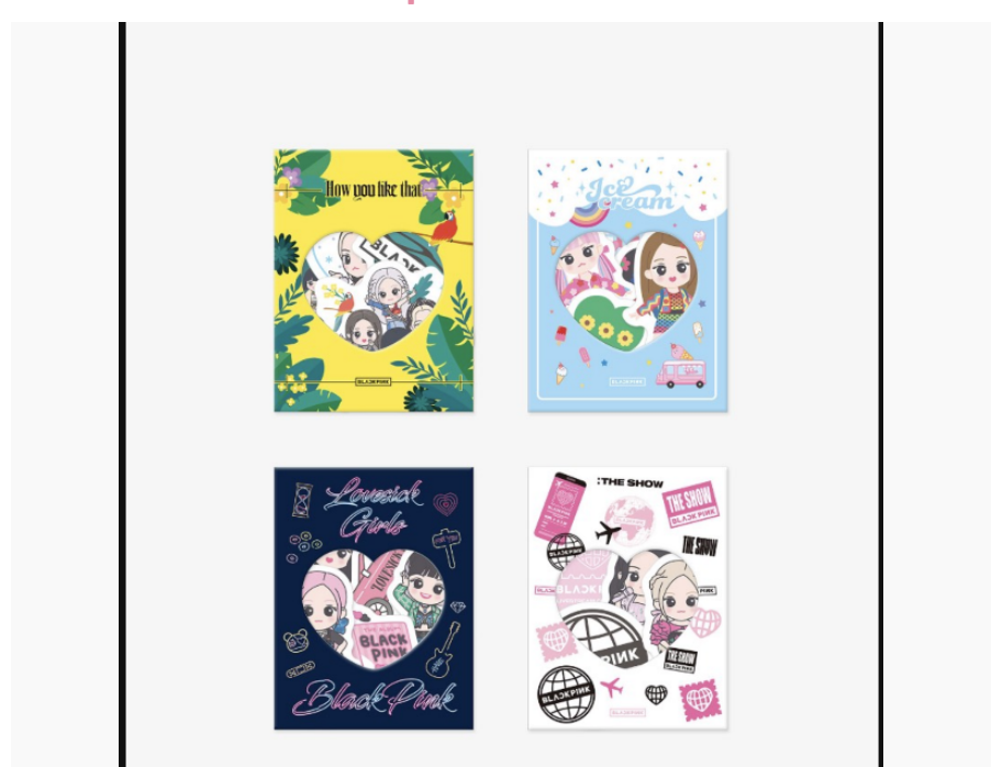 BLACKPINK -BLACKPINK 5th Anniversary Official MD ของสะสม - sticker pack