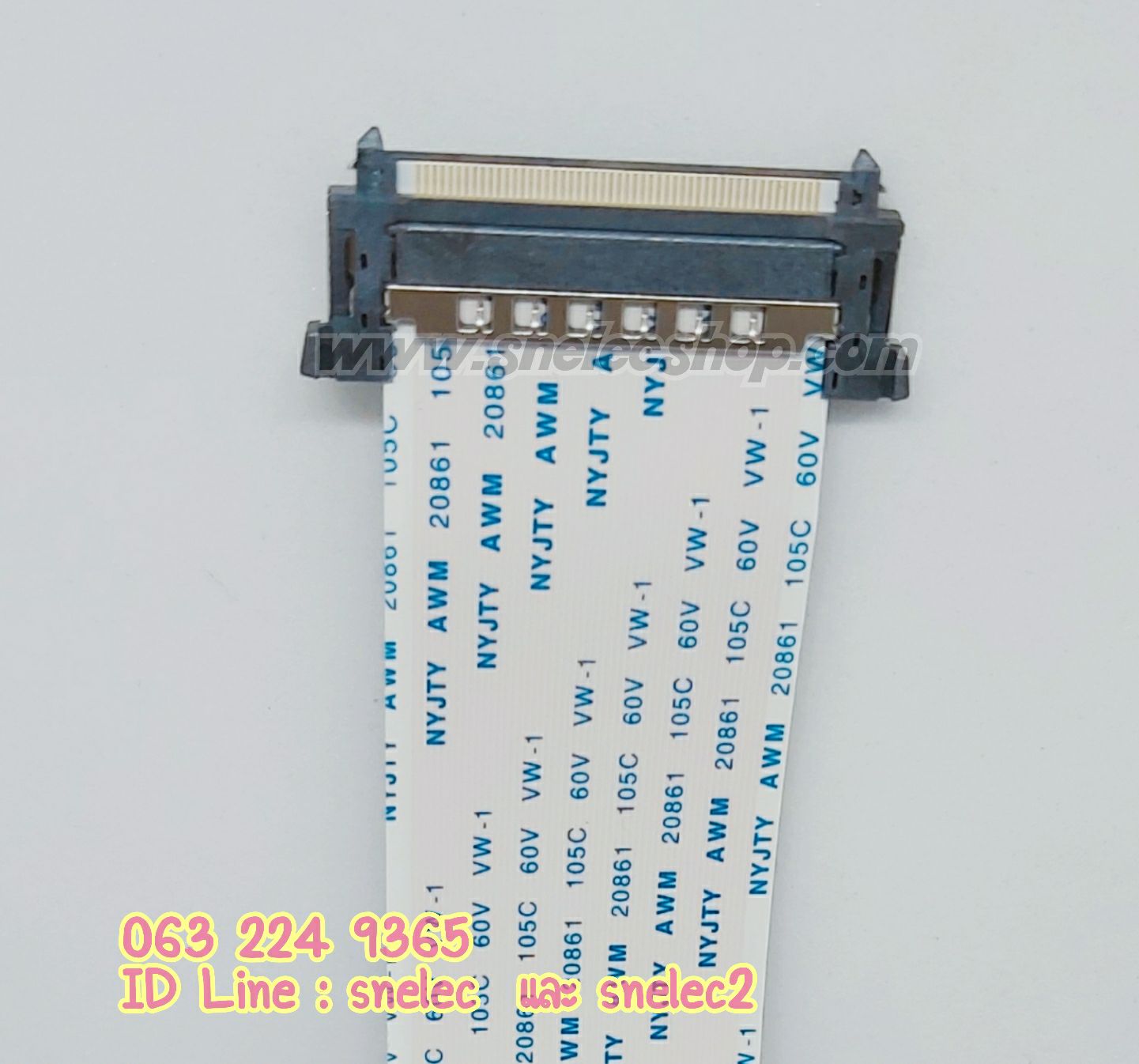 สายแพ LVDS 4K 51Pin FFC FPC หัว Connector 2ฝั่ง ความยาว 575 มม.(ไม่รวมหัว) 1080P