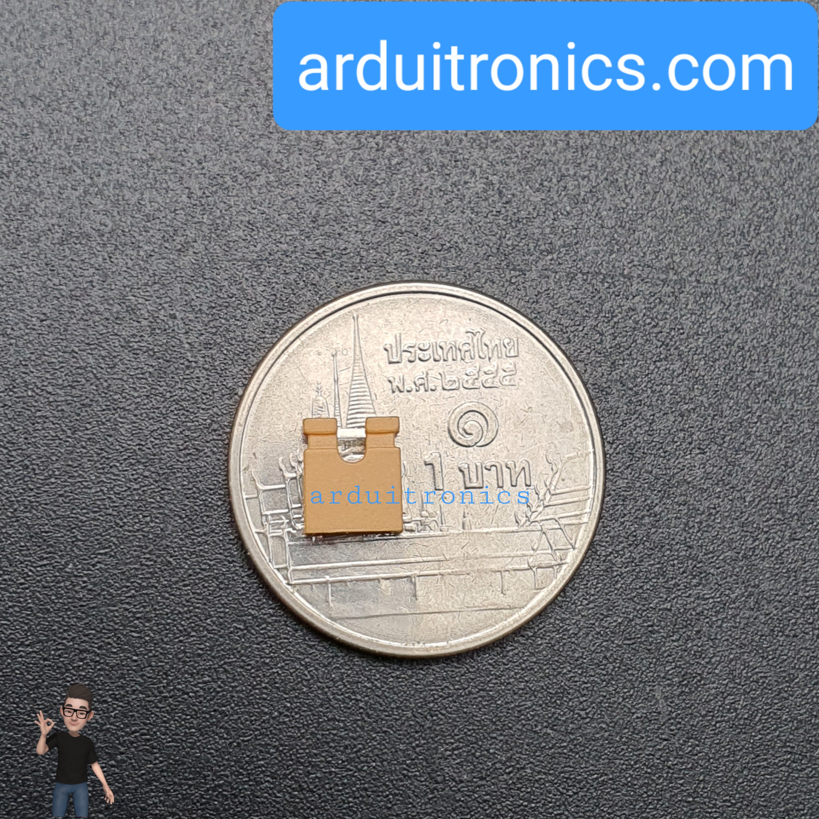 Pin Jumper - 2 Pin (ปลายเปิด สีเหลือง-ส้ม)