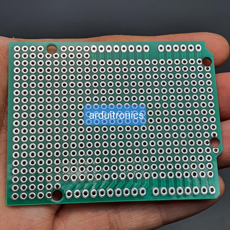 บอร์ด Shield อเนกประสงค์พร้อมขาแบบยาว Arduino Shield Prototype PCB with Long Female Pin Header Socket Green PCB