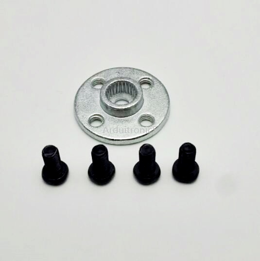 25T (สีเงิน) Aluminum Round Servo Mount + Screws (MG995, MG996R, S3003, TR213)