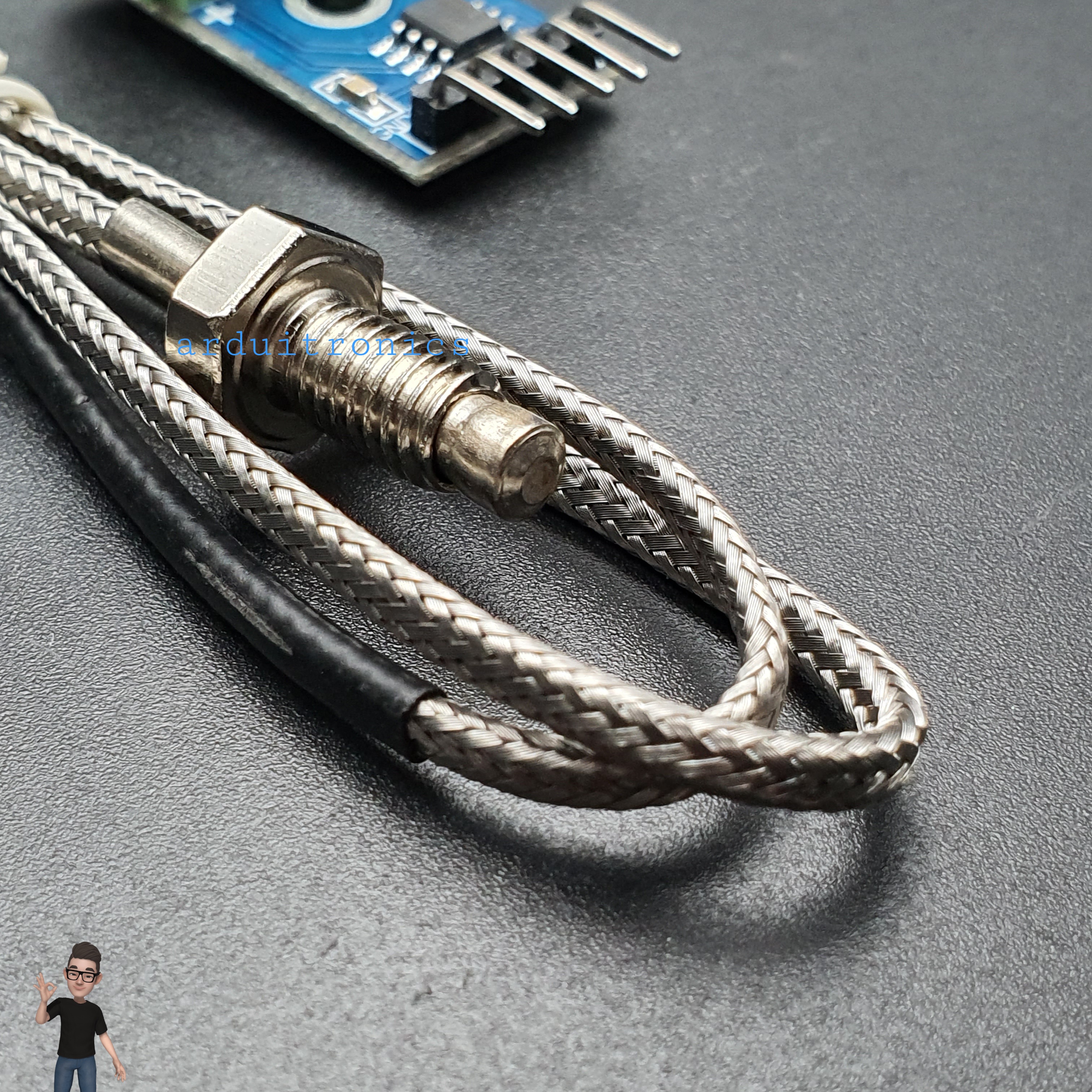K-Type Thermocouple (MAX6675) Module with Temperature Sensor Probe
