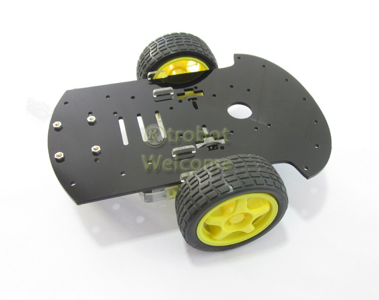 2WD Arduino Smart Car Chassis (Black) - Arduino, Raspberry Pi, NodeMCU ...
