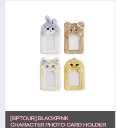 BLACKPINK - ของสะสมงานคอน BLACKPINK WORLD TOUR [BORN PINK] SEOUL - Character photo card holder ระบุ ชื่อ - ส่ง เครืองบิน