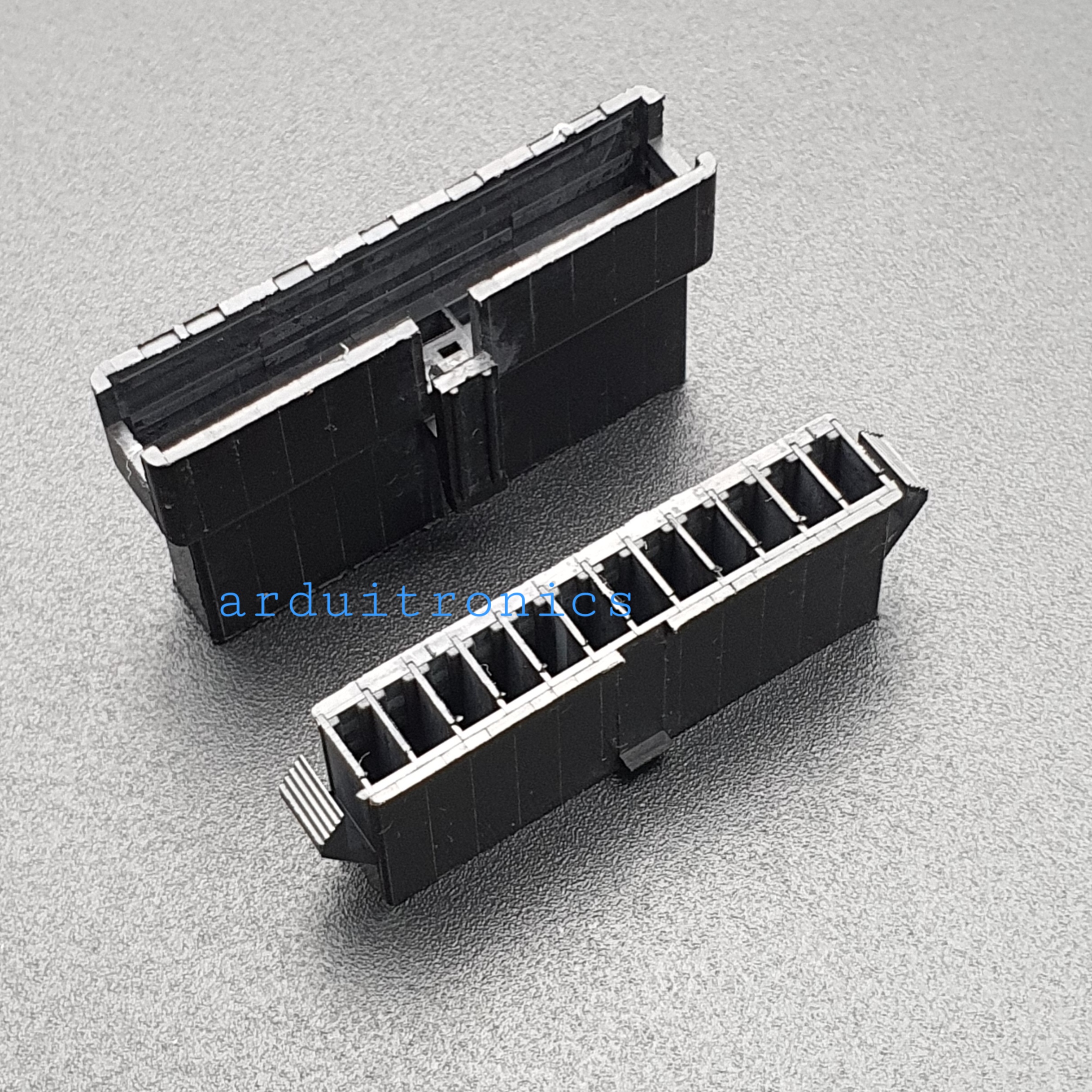 2.54mm 12 Pin Black Plastic Male Female JST-SM Housing Crimp Terminal Connector