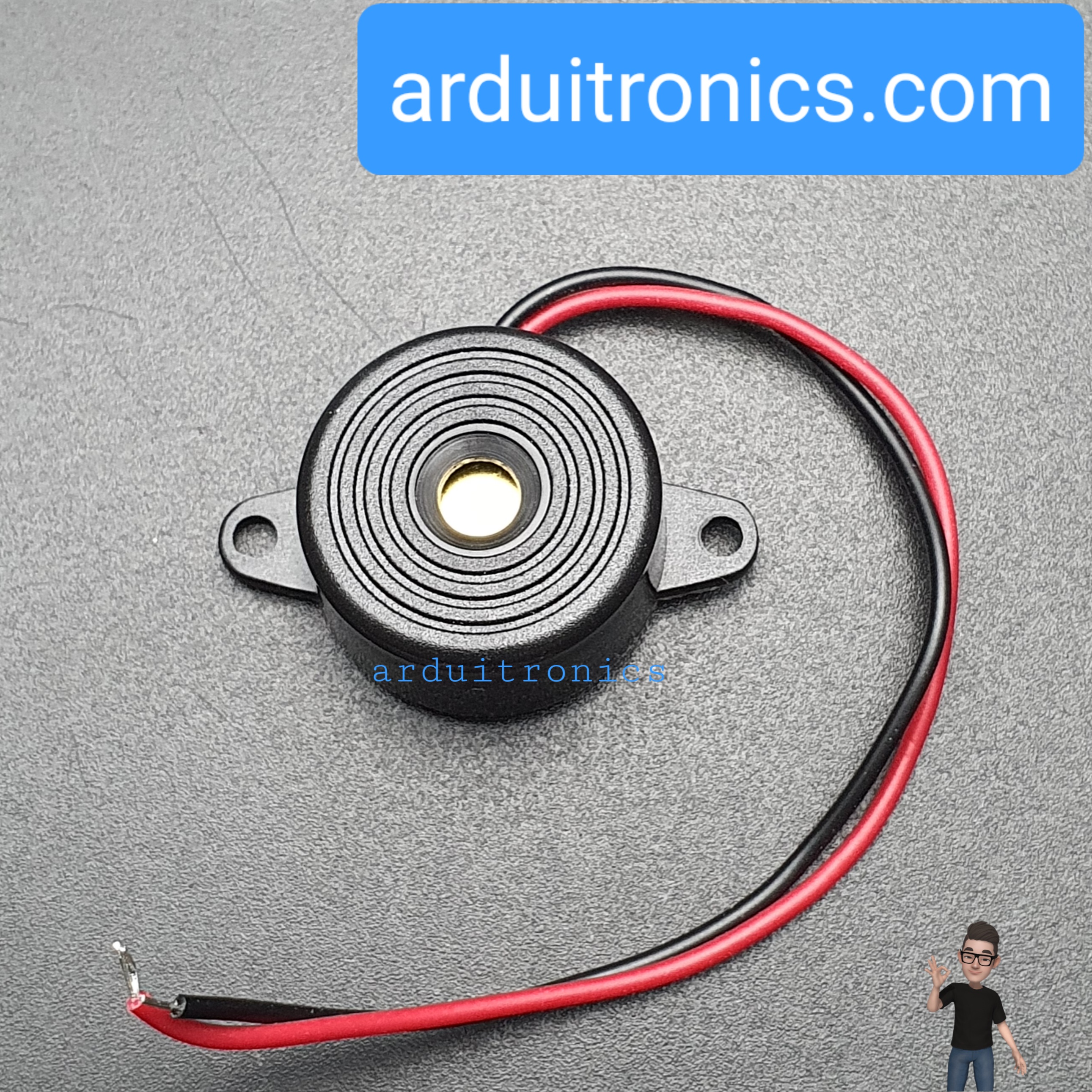 High Decibel Active Buzzer 3-24V 95DB Piezoelectric Buzzer Alarm SFM-20B