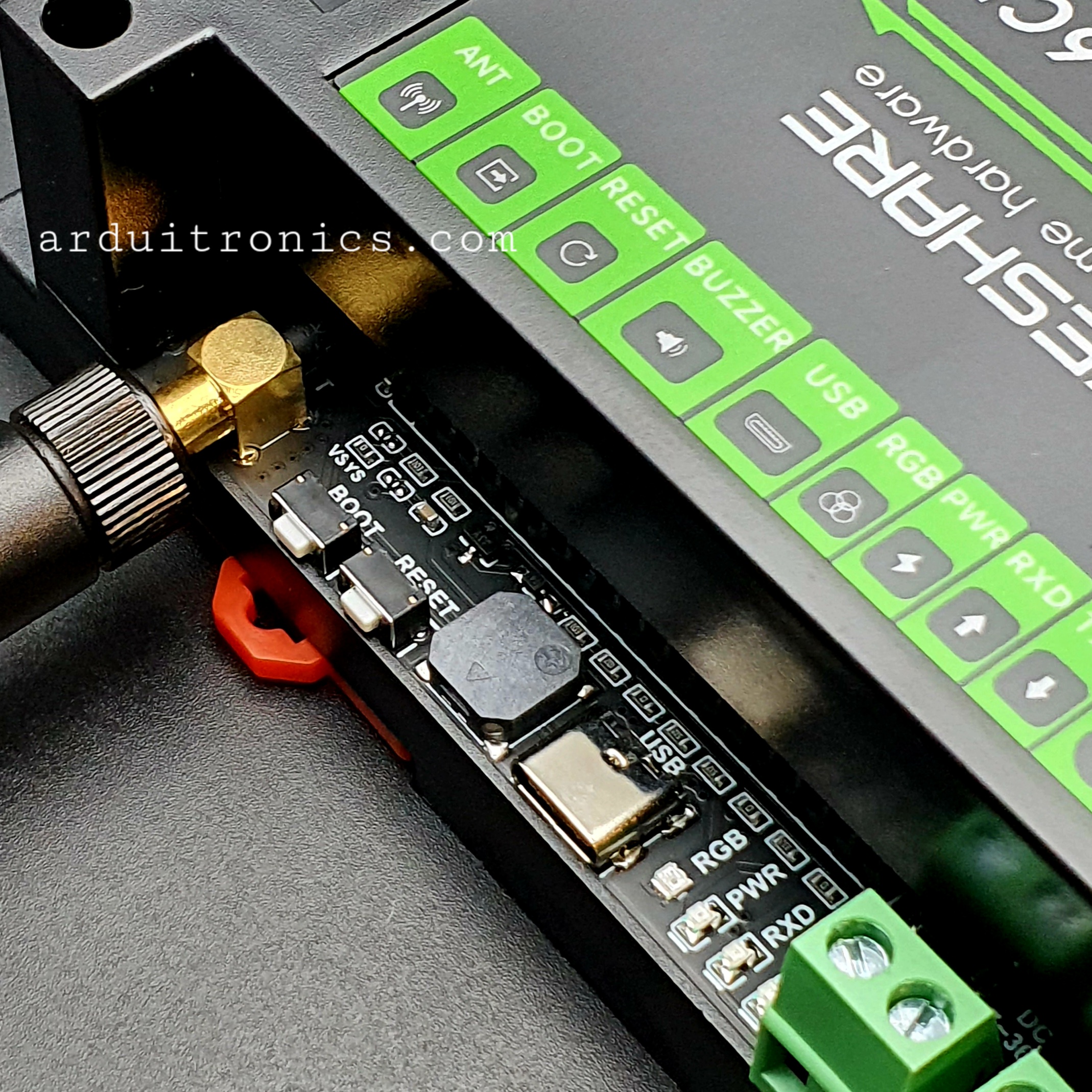 Industrial 6-Channel ESP32-S3 WiFi Relay Module, Supports WiFi / Bluetooth / RS485 control, Onboard RS485 / Pico HAT interfaces (แท้ WaveShare)