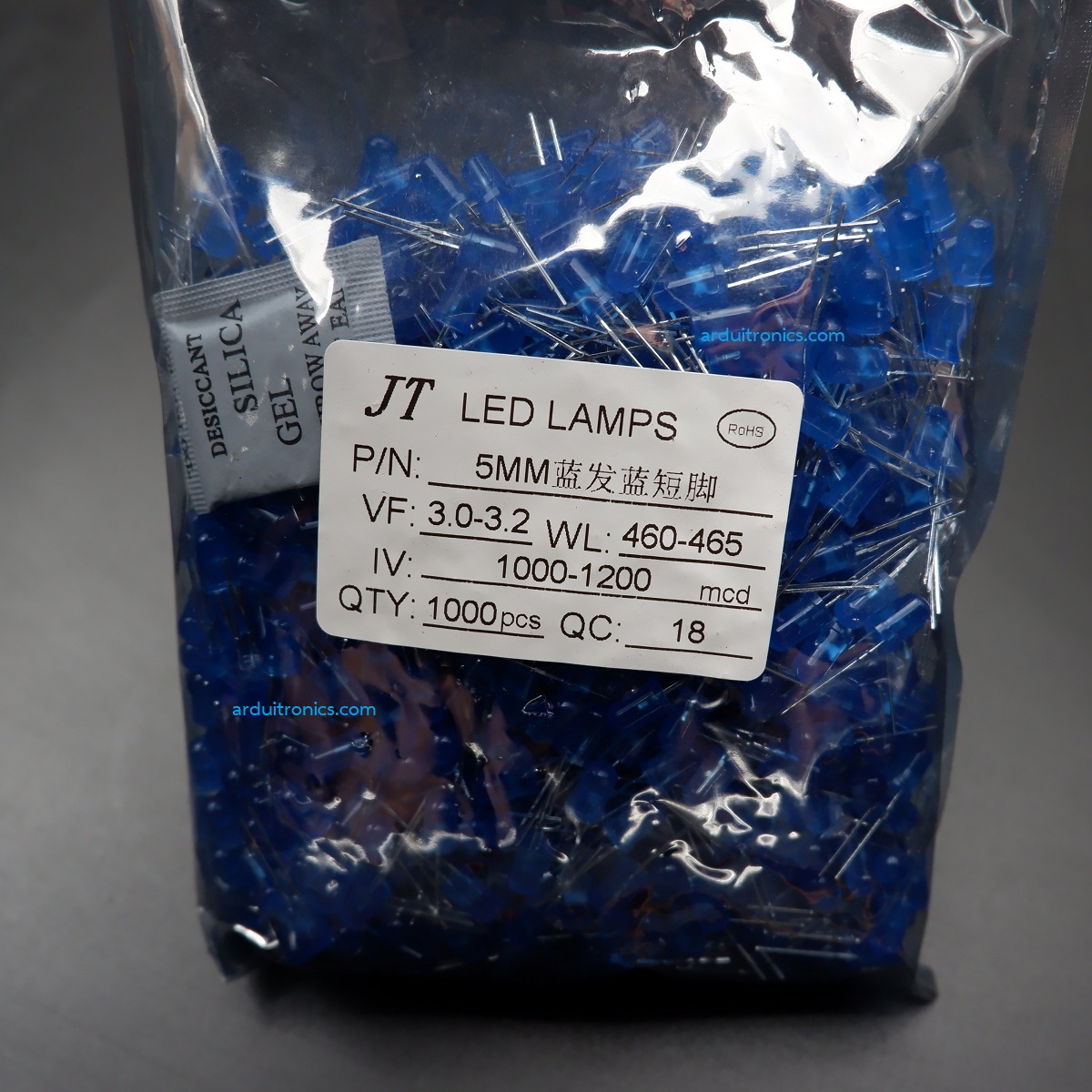 5mm Blue LED (1,000 หลอด)