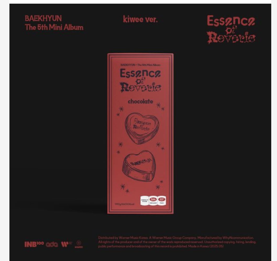 EXO - BAEKHYUN - 5th Mini Album [Essence Of Reverie] แบบ. Platform Album (Kiwee Ver.) ส่ง เครืองบิน
