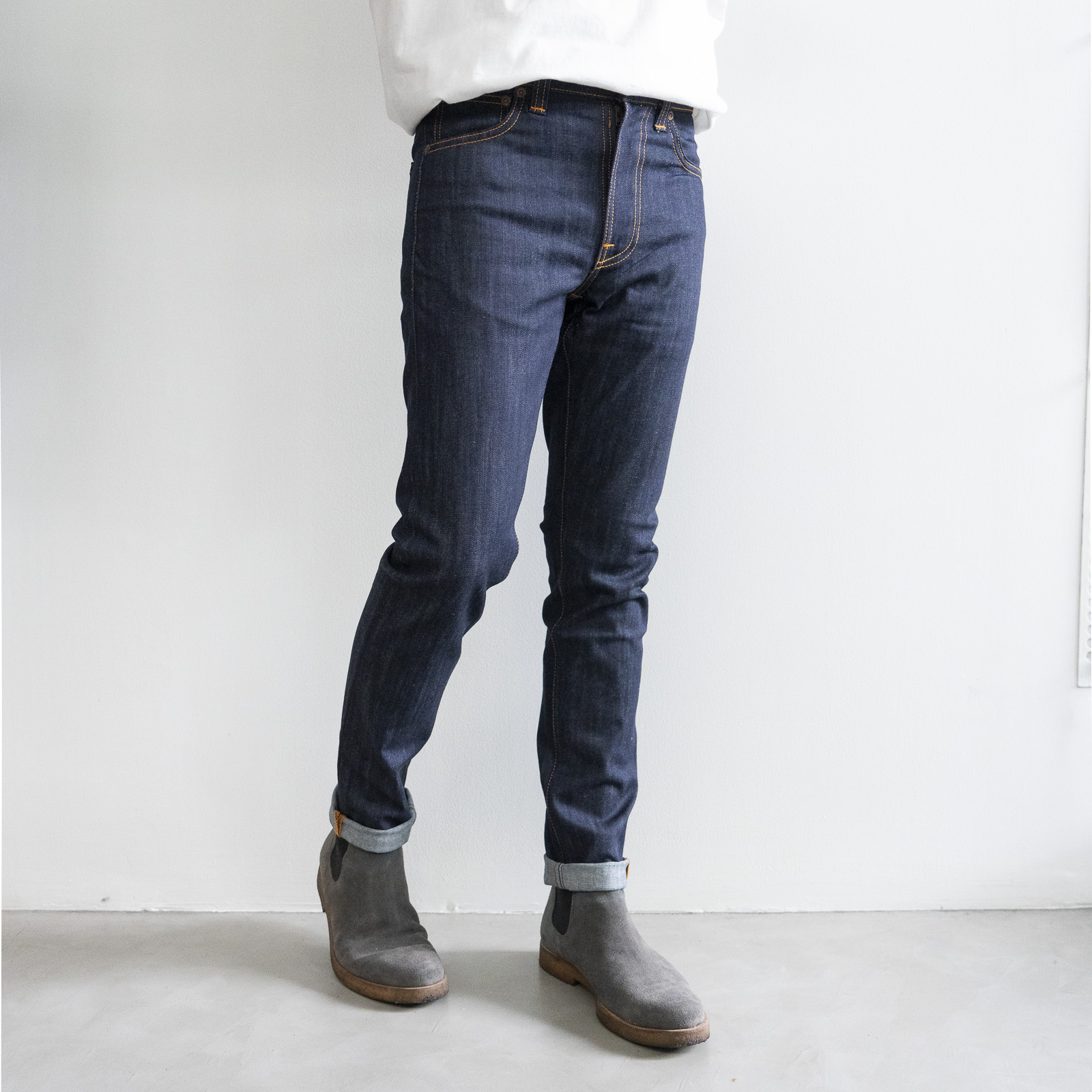 *Lean Dean Dry Ecru Embo [ผ้าดิบ]