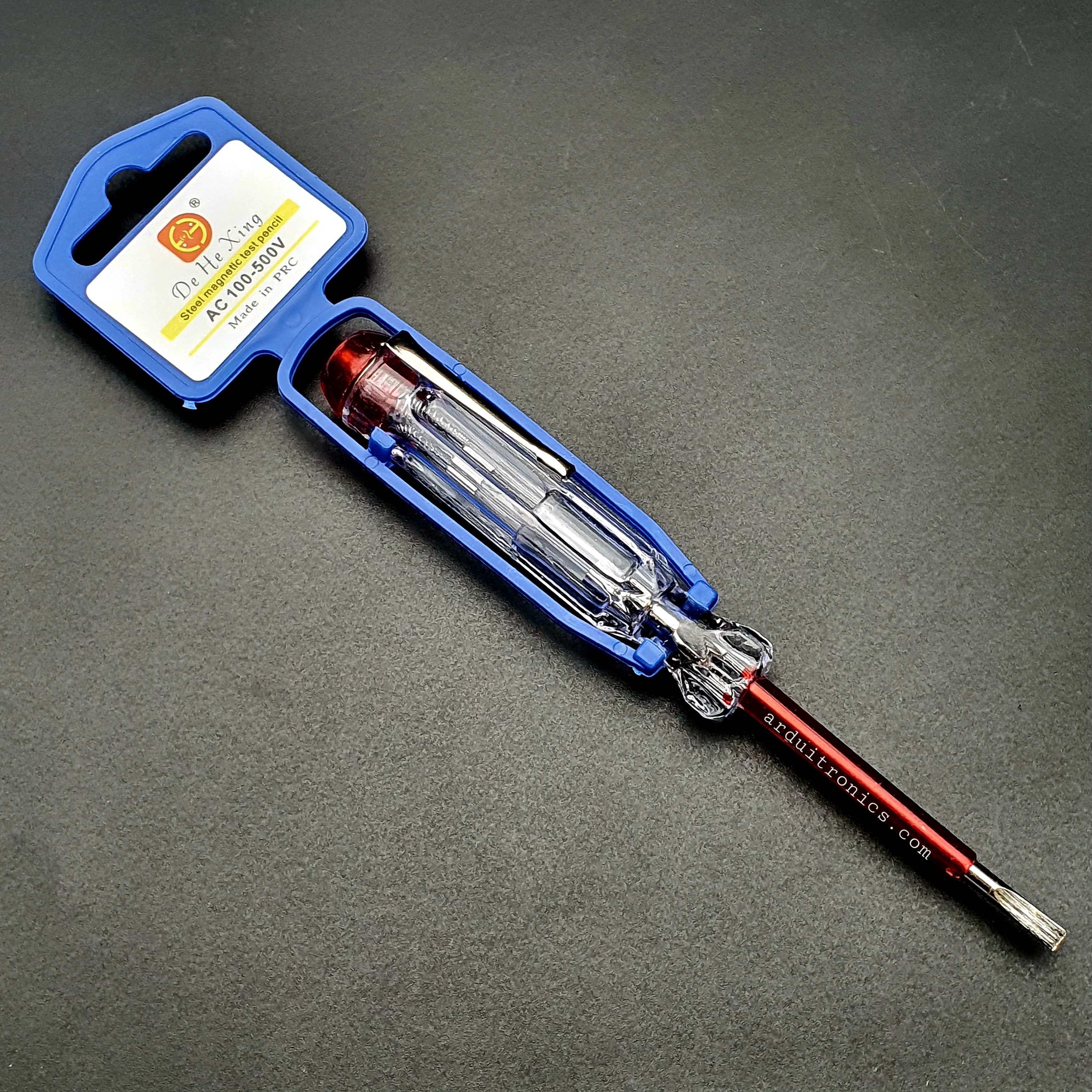 ไขควงวัดไฟปากแบน 3X52mm (AC 100V- 500V)