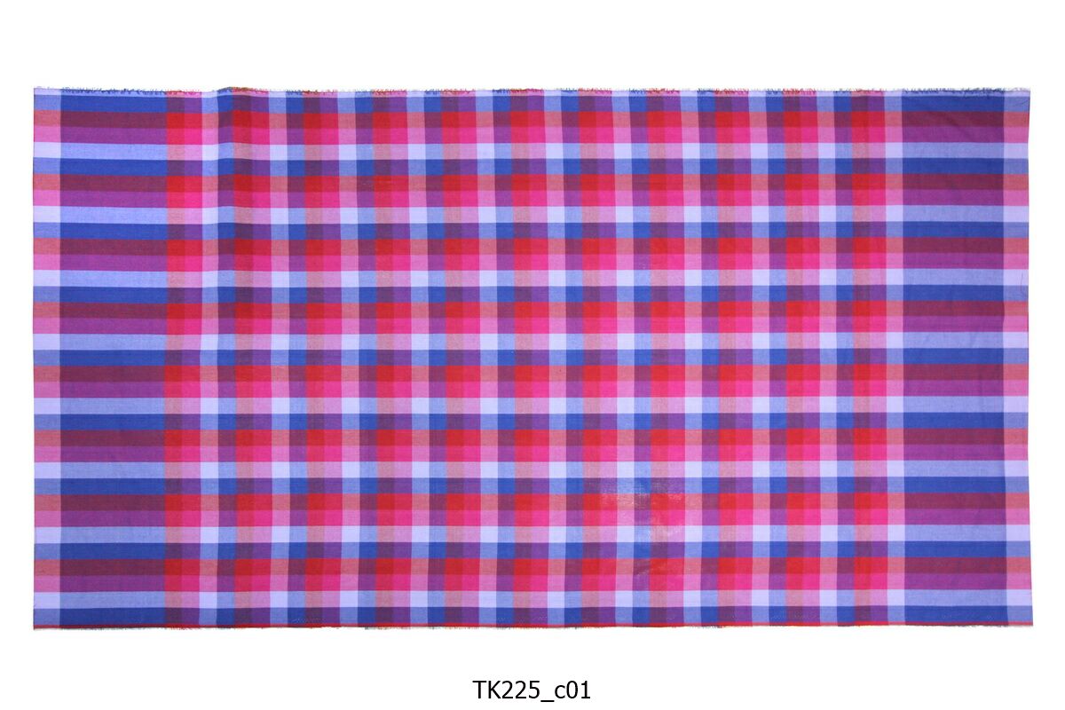 [2ม.] ผ้าขาวม้า TK225 ม่วงบานเย็น