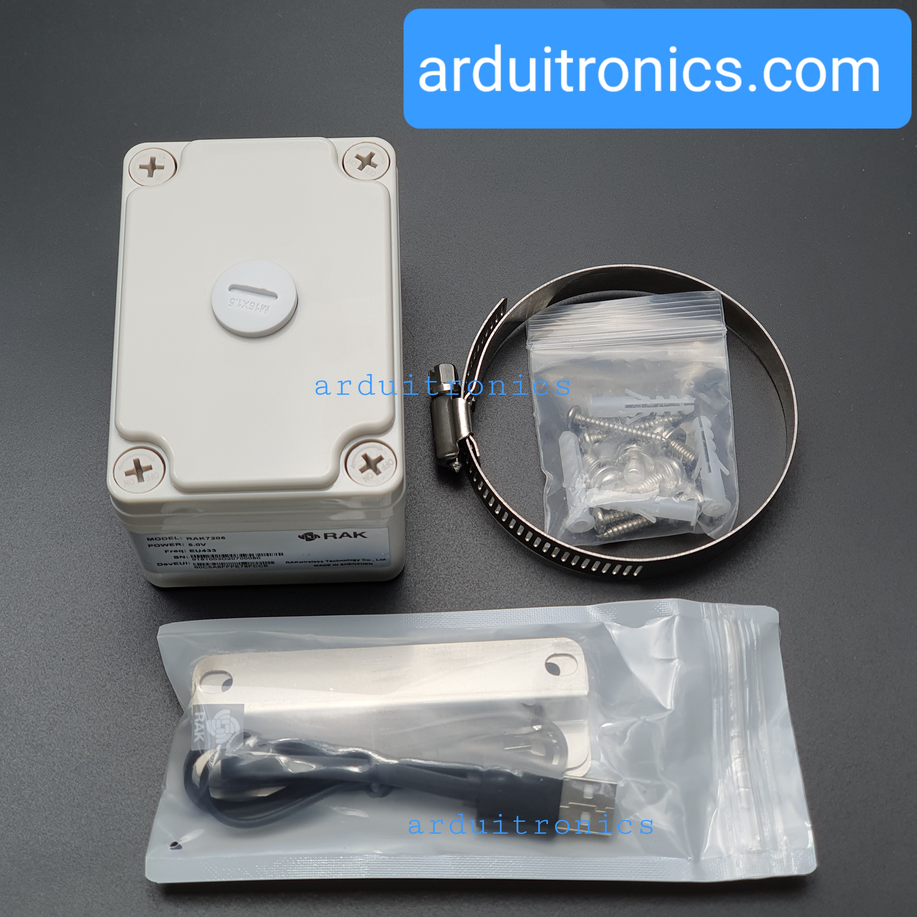 LoRa GPS Tracker Node RAK7205 - EU433 Outdoor and Waterproof Housing without Solar Panel