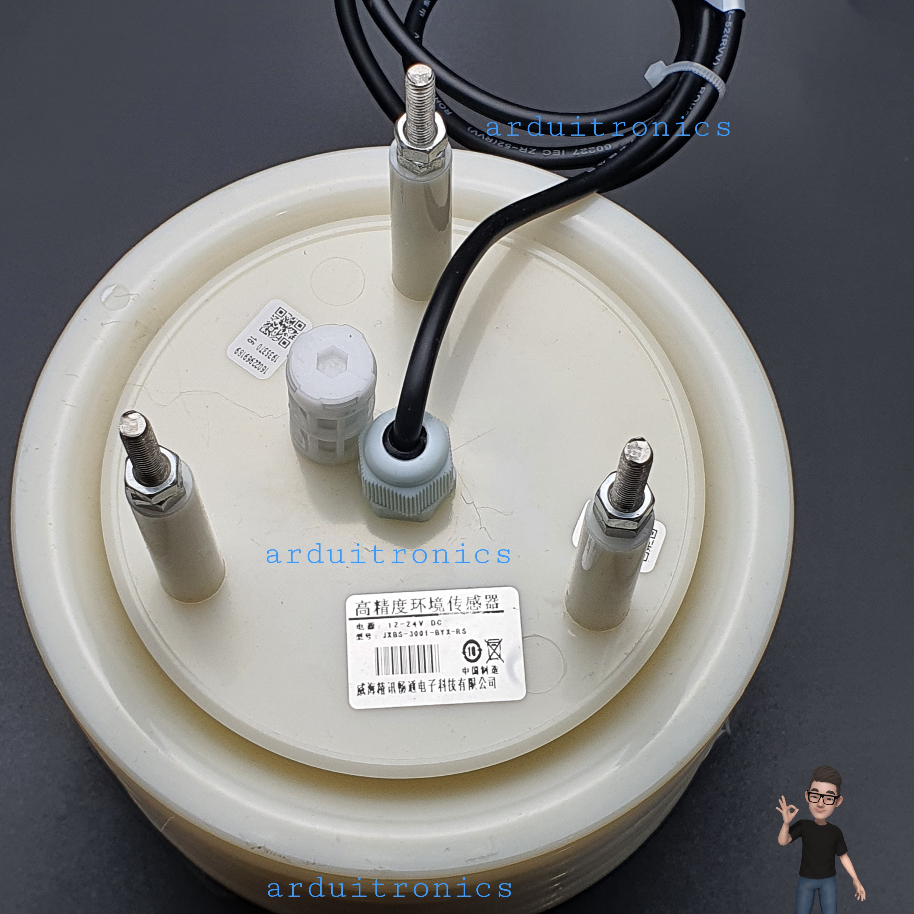 Weather Station Shutter with Temperature and Humidity Sensor (โครงแบบเกร็ดระบายลม 7 แผ่น)