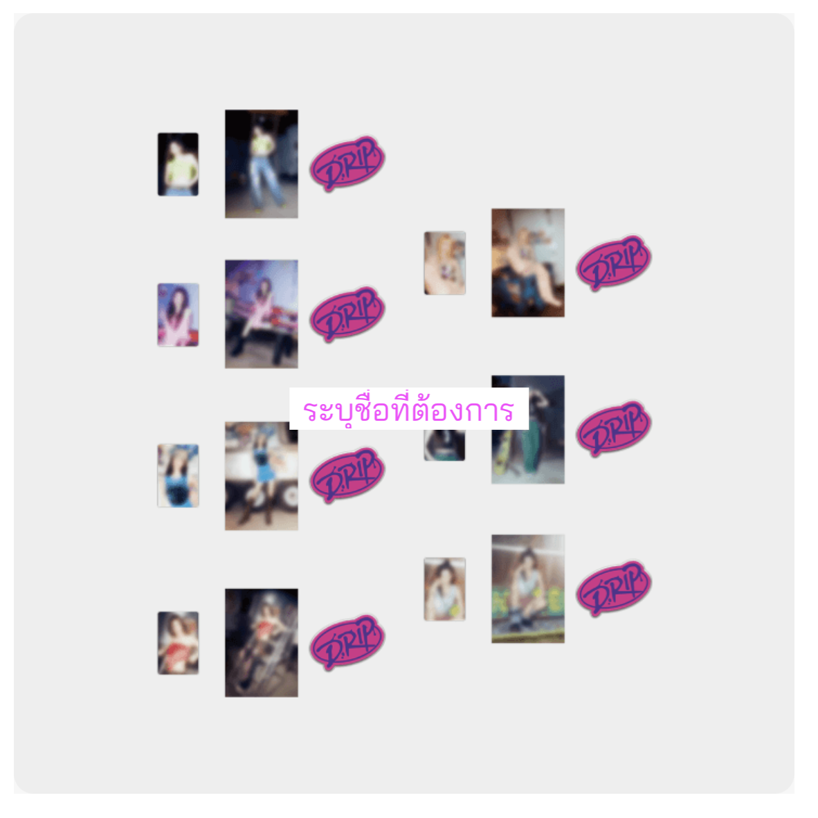 BABYMONSTER -[DRIP] BABYMONSTER - BABYMONSTER MAGNET + POSTCARD SET ระบุชื่อที่ต้องการ