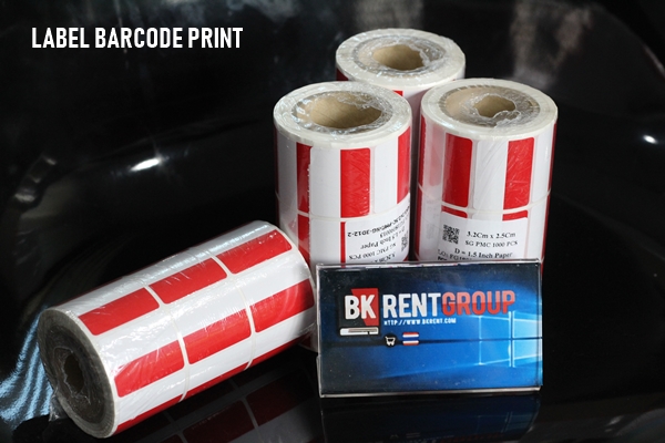 สติ๊กเกอร์บาร์โค้ด สี แดง-ขาว สำหรับเครื่องพิมพ์บาร์โค้ด เพิ่มความโดดเด่นธุรกิจของท่าน