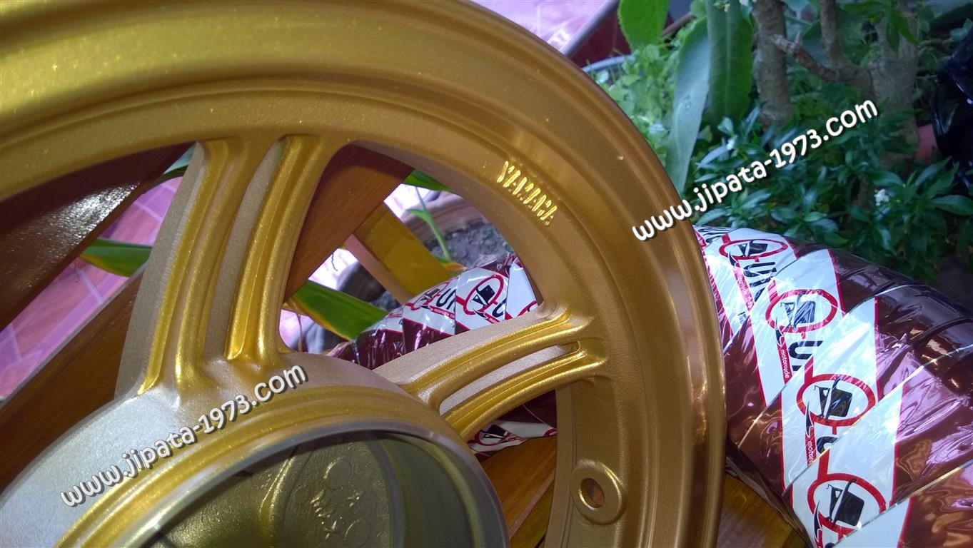 ชุดโปรโมชั่น วันสงกรานต์ ชุดล้อแม็กแท้พร้อมยาง Yamaha Fino,Mio ขอบ 12 นิ้ว