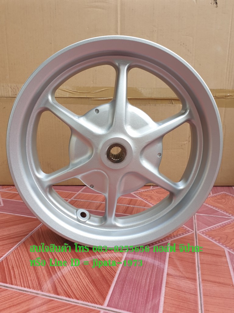 (Grand Filano) ชุดวงล้อแม็ก Yamaha Grand Filano แท้ (สีเงิน) (ขายเป็นคู่)