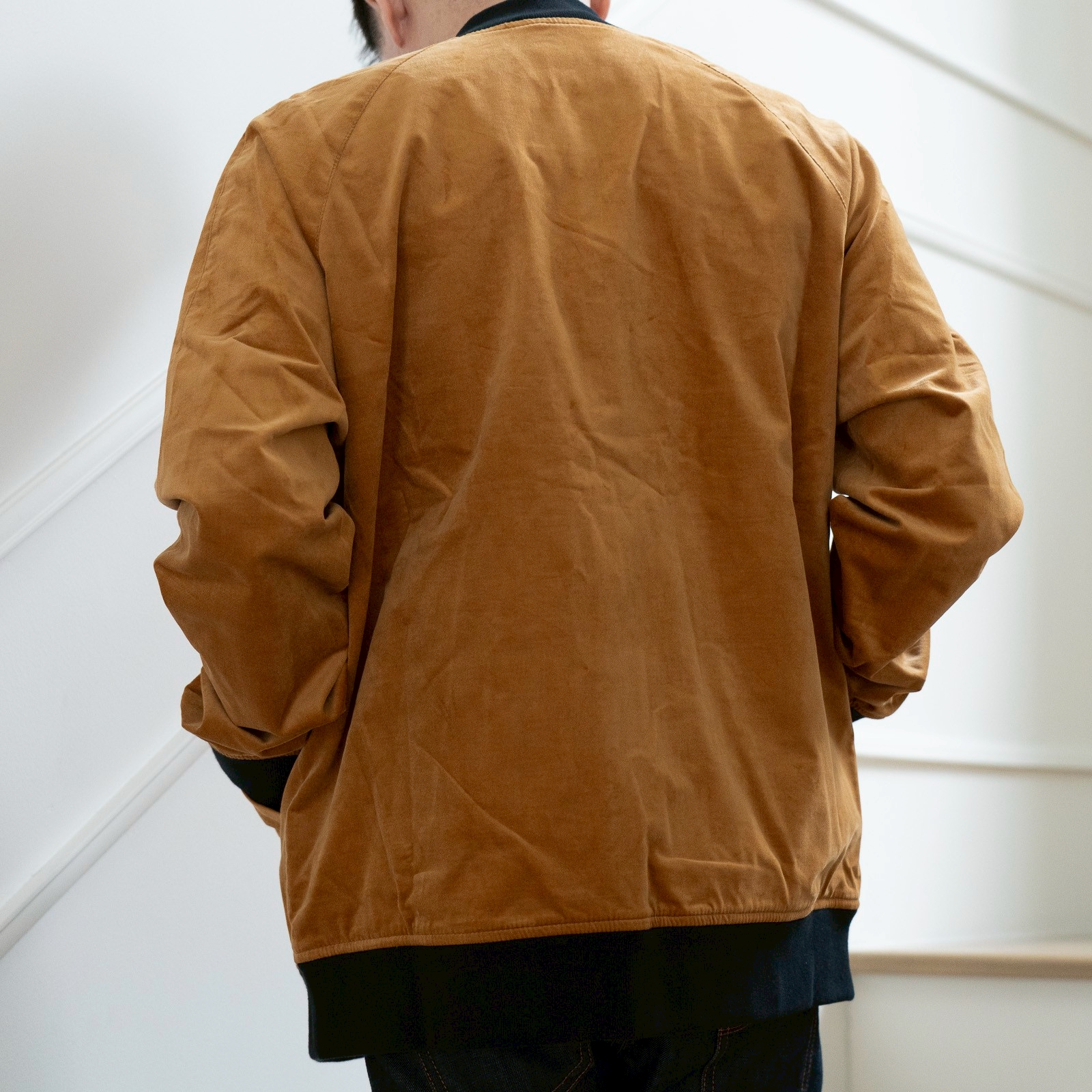 Mark Velvet Baseball Jacket - Dandelion