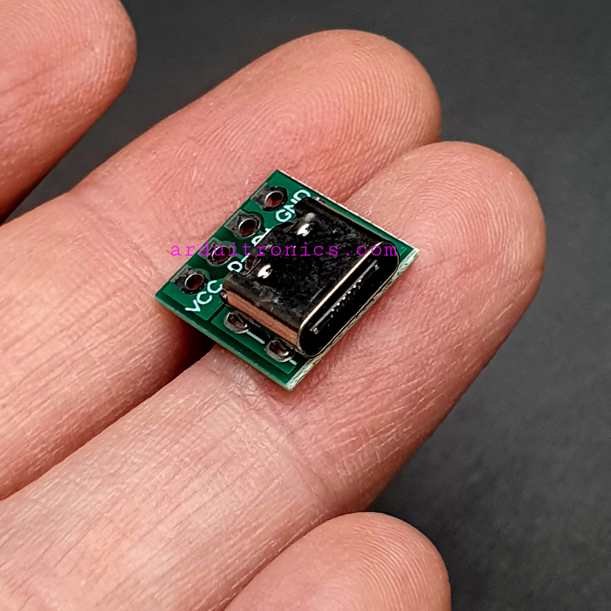 Tyep-C Female to DIP Converter Breakout