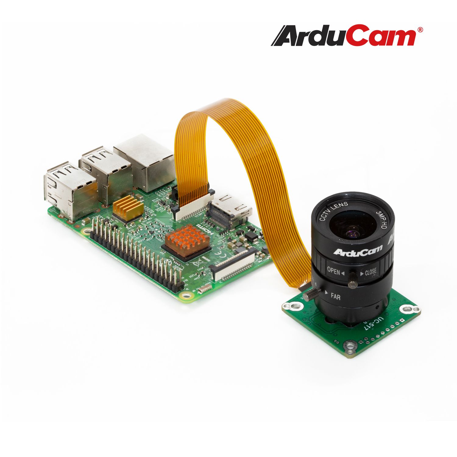 Arducam High Quality Camera for Raspberry Pi, 12.3MP 1/2.3 Inch IMX477 HQ Camera Module with 6mm CS Lens for Pi 4B, 3B+, 2B, 3A+, Pi Zero and more
