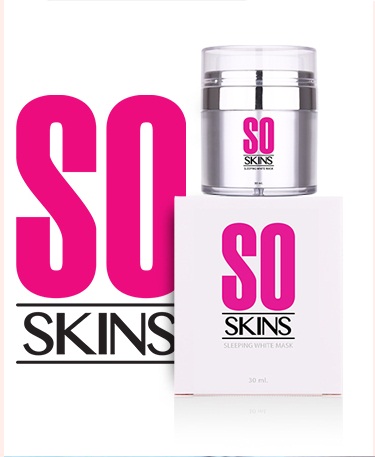 So Skins Sleeping white mask โซ สกิน สลีปปิ้ง มาร์ค 30ML ราชินีแห่งผิวอ่อนเยาว์