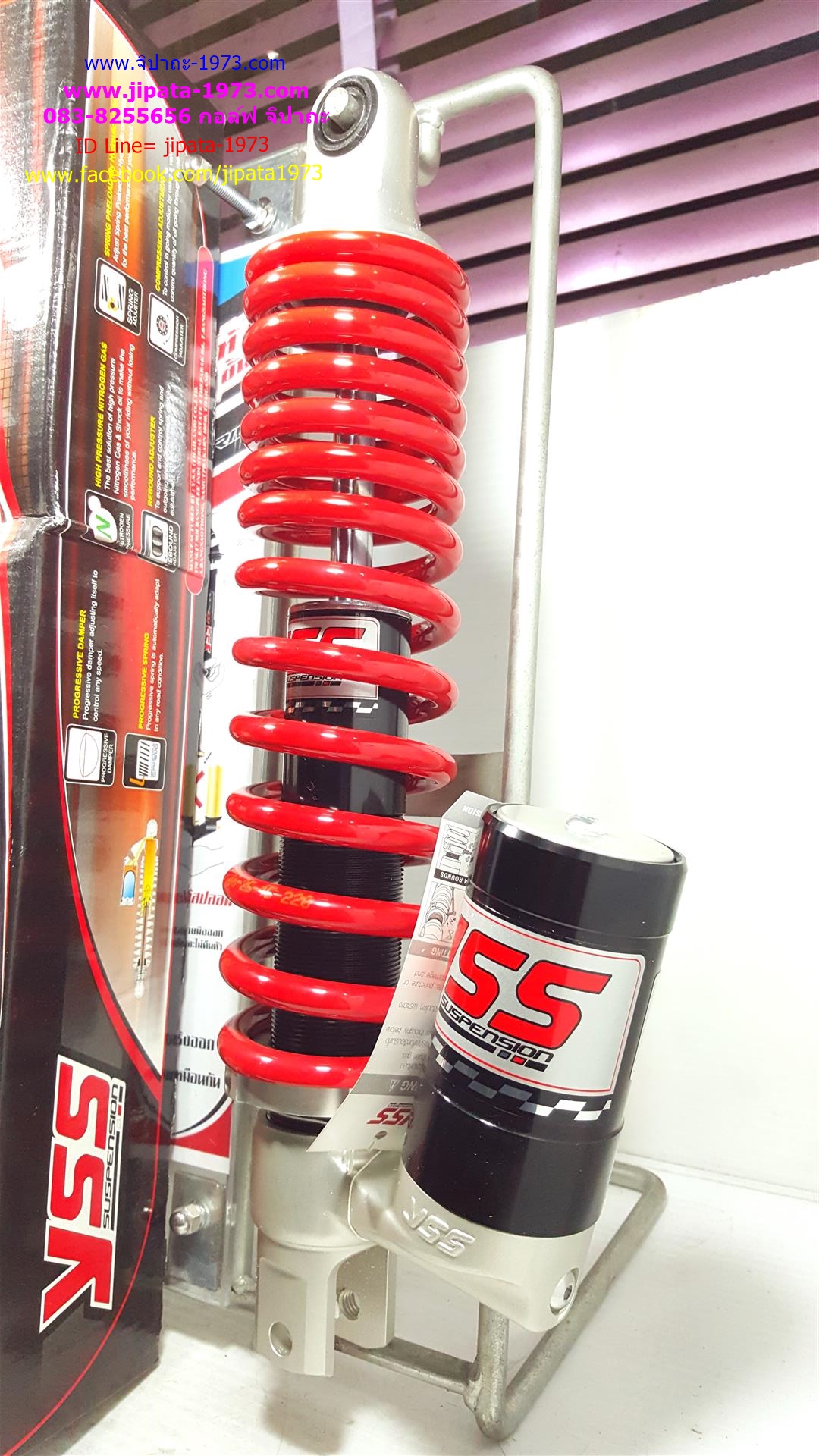 (Click 125i) โช้คอัพหลังเดี่ยว YSS รุ่น New C Euro สำหรับ Honda Click 125 i,Zoomer X