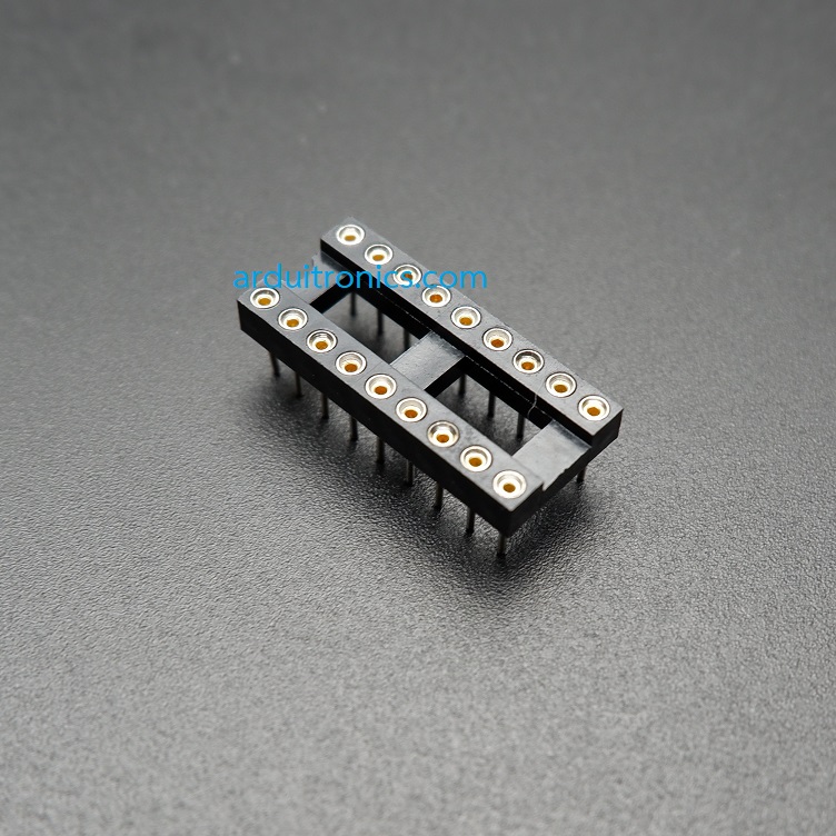 ซ็อกเก็ต Socket 18 Pin DIP-18 IC Socket Adapter แบบขากลม อย่างดี