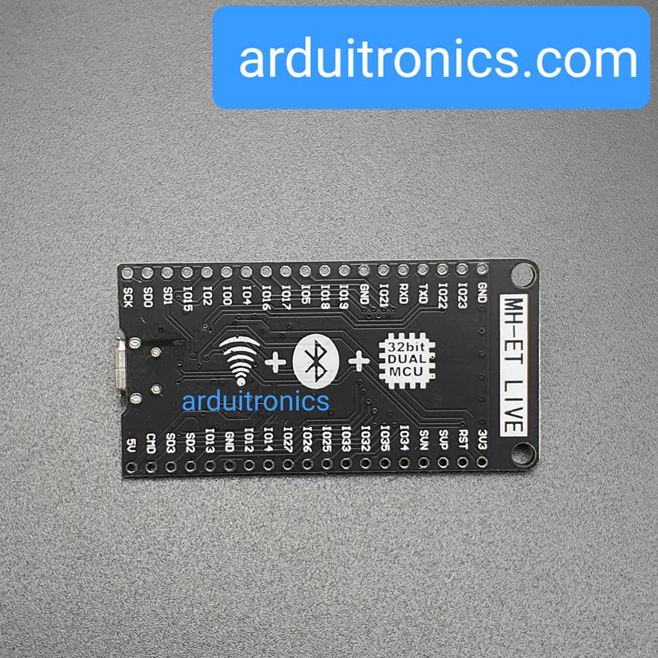 ESP32 Development Board WiFi + Bluetooth Dual Core (free pin header) แบบยังไม่ได้บัดกรี 38 pin