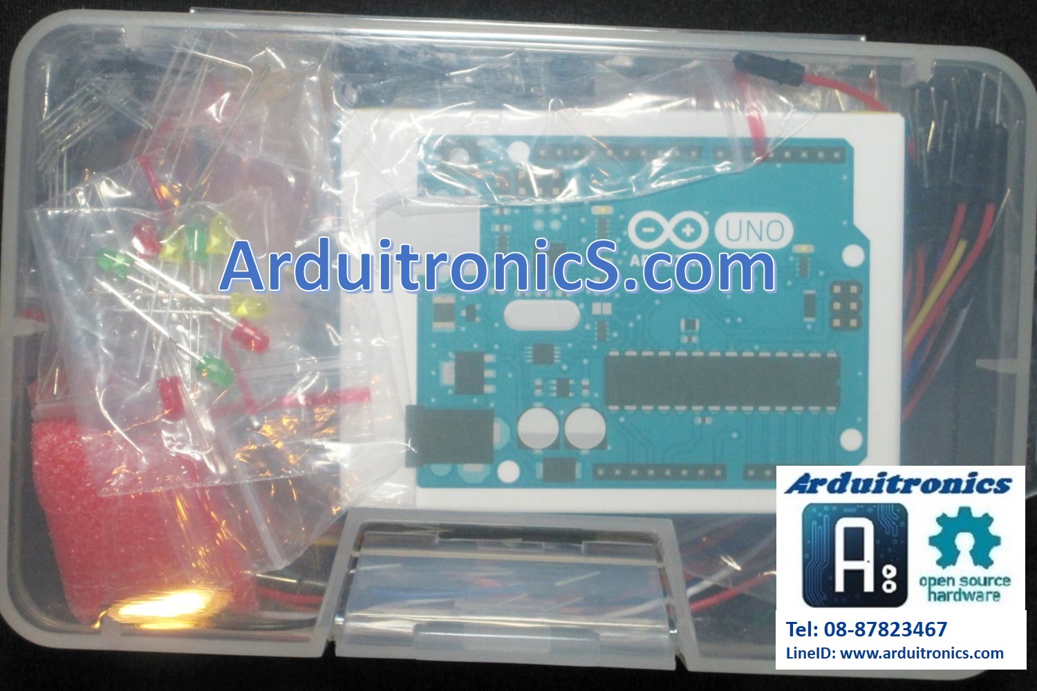 Arduino UNO R3 (แท้ Made in Italy) + Super Save Starter Kit + หนังสือการใช้งาน Arduino ของ ETT