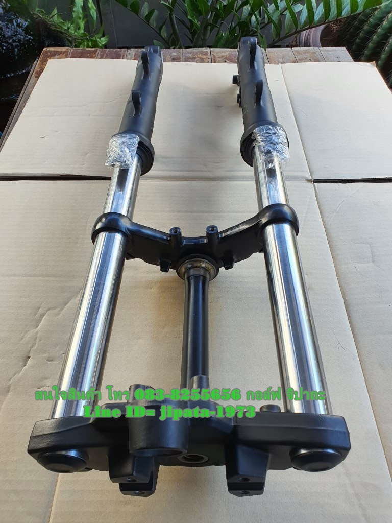 (Z300) ชุดโช้คอัพหน้าและแผงคอ บน ล่าง Kawasaki Z300 แท้