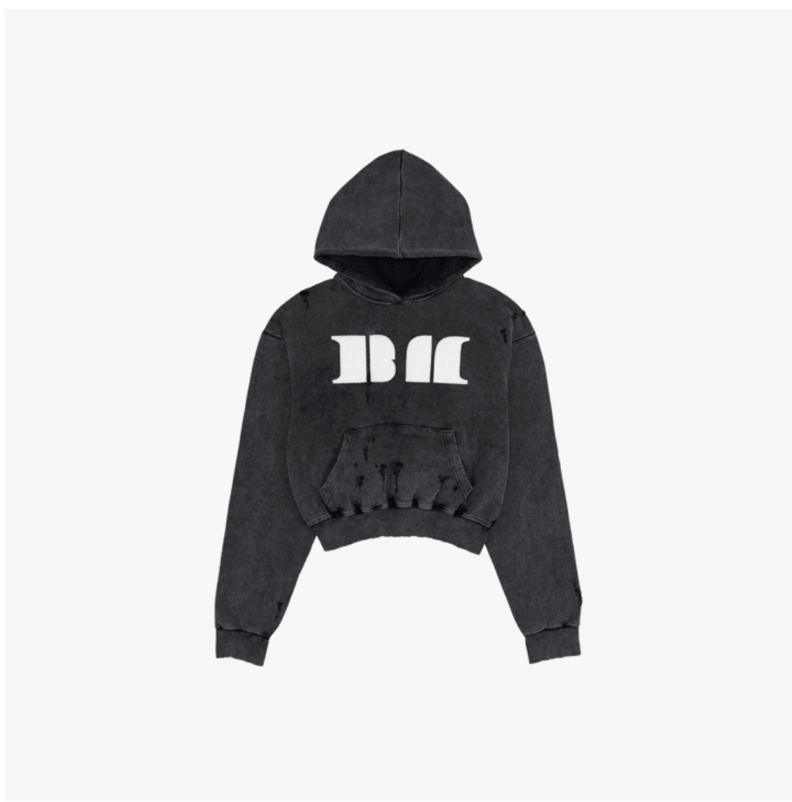 BABYMONSTER -[HELLOMONSTERS]BABYMONSTER SWEAT HOODIE_CHARCOAL ระบุ size